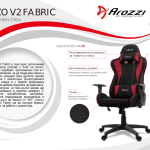 Геймърски стол Arozzi Mezzo V2 Fabric, черно