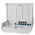 8-портов външен комутатор Mikrotik netPower Lite 7R CSS610-1Gi-7R-2S+OUT