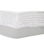 Клавиатура Delux GM902 безжична/Bluetooth бяла US Layout