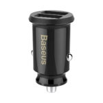 Зарядно за кола Baseus Grain Dual с два USB-А изхода 5V 3.1A, черно