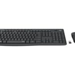 Безжичен комплект клавиатура и мишка Logitech MK295 Graphite black 920-009800 БДС layout