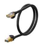Мрежов кабел Baseus WKJS010001 CAT7 High Speed ​​RJ45 10Gbps 0.5m черен