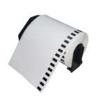Makki съвместими етикети Brother DK-22246 - White Continuous Length Paper Tape 103mm x 30.48m, Black on White - MK-DK-22246