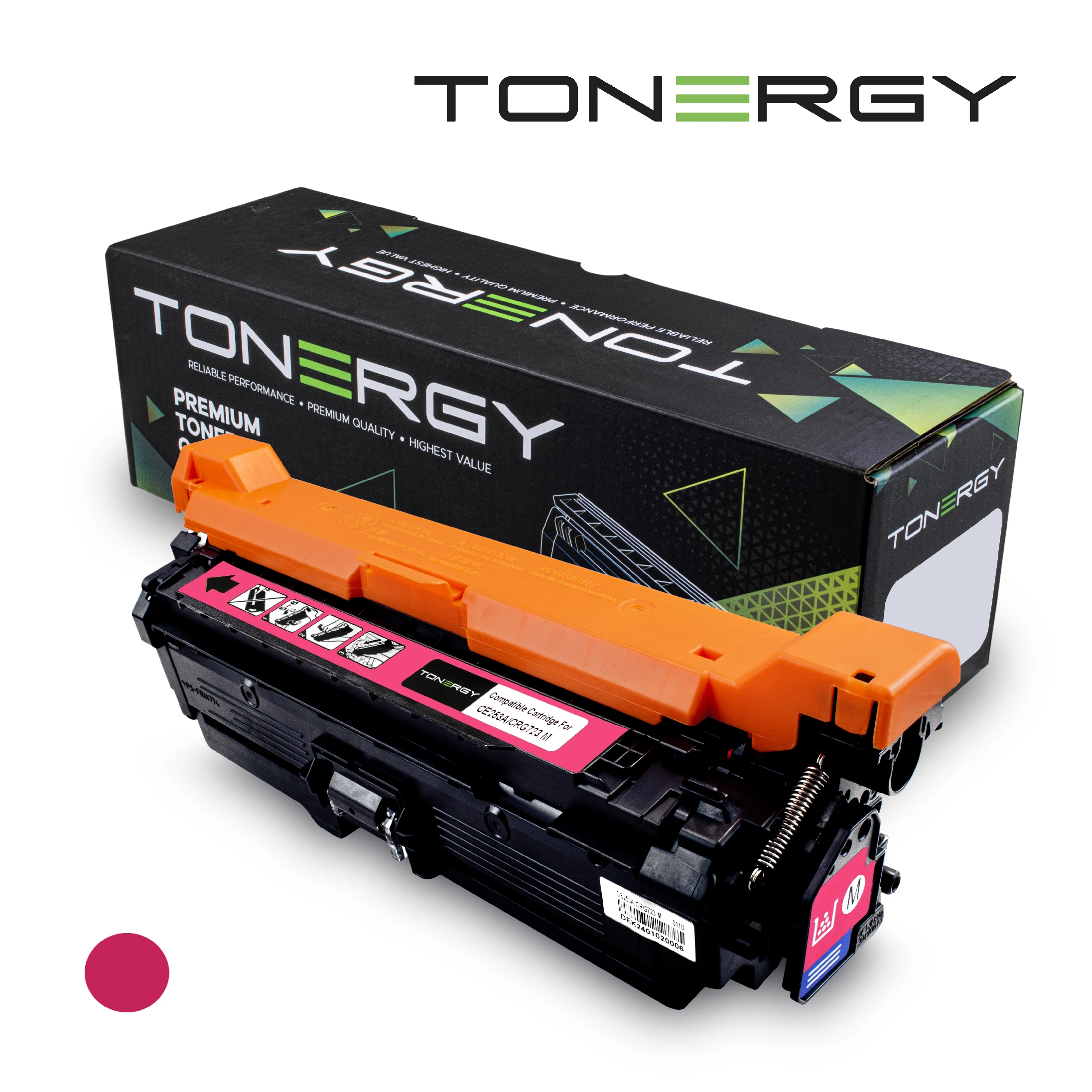 tonergy_ce253a_crg723_m_wzx2ef Tonergy съвместима Тонер Касета Compatible Toner Cartridge HP 504A CE253A CANON 2644B002AA CRG-723 Magenta, 7K - Image 1