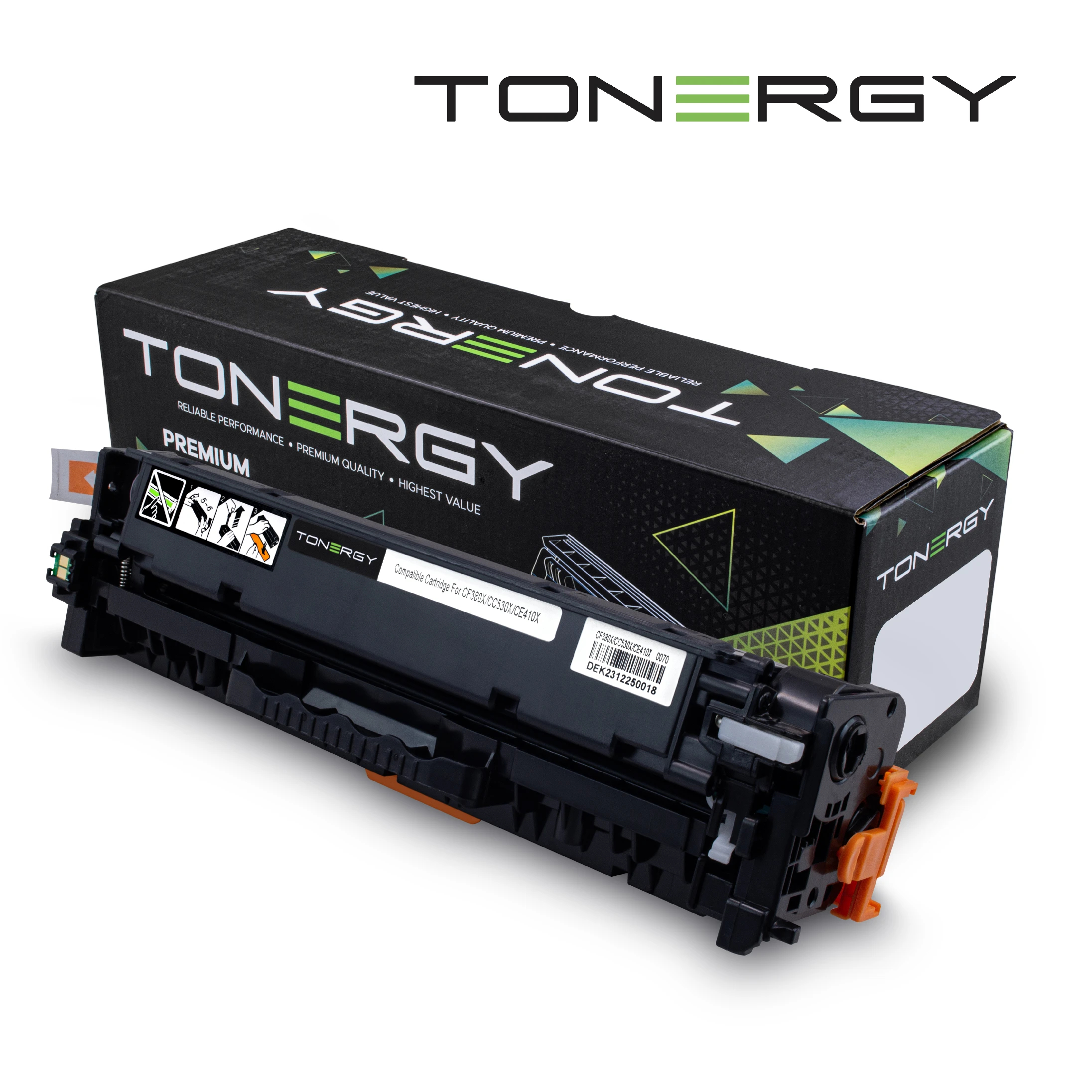 tonergy_cf380x_cc530x_ce410x_jszif8 Tonergy съвместима Тонер Касета Compatible Toner Cartridge HP 312X 304X 305X CF380X/CC530X/CE410X Black, High Capacity 4.4k - Image 1
