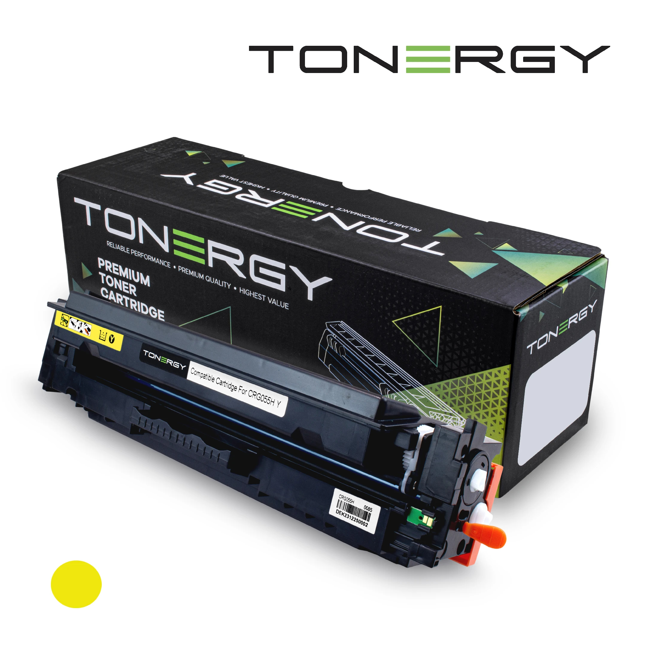tonergy_crg055h_y_wckps9 Tonergy съвместима Тонер Касета Compatible Toner Cartridge CANON 3017C002 CRG 055H Yellow, High Capacity 5.9k - Image 1