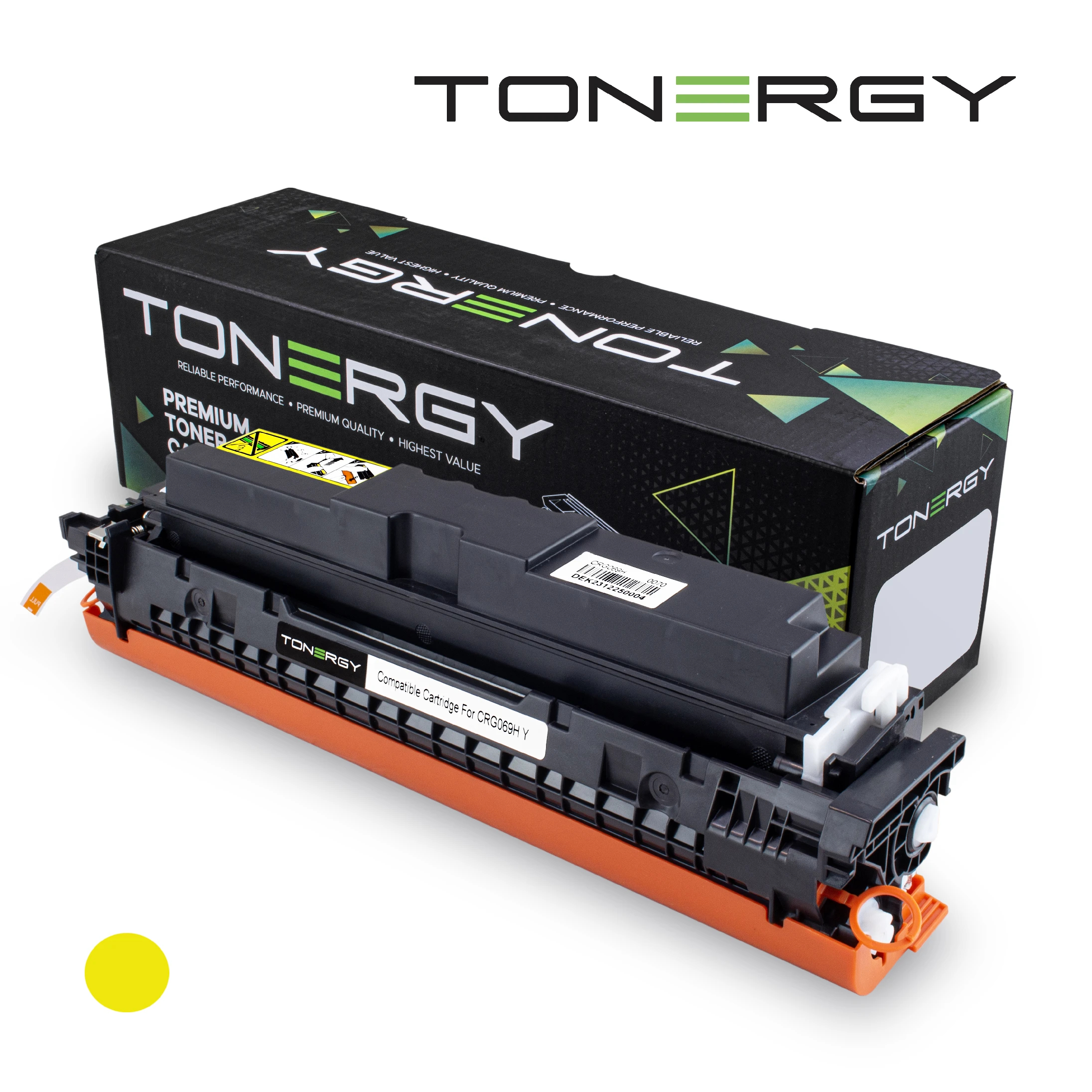 tonergy_crg069h_y_0uwdfv Tonergy съвместима Тонер Касета Compatible Toner Cartridge CANON 5095C002 CRG 069H Yellow, High Capacity 5.5k - Image 1