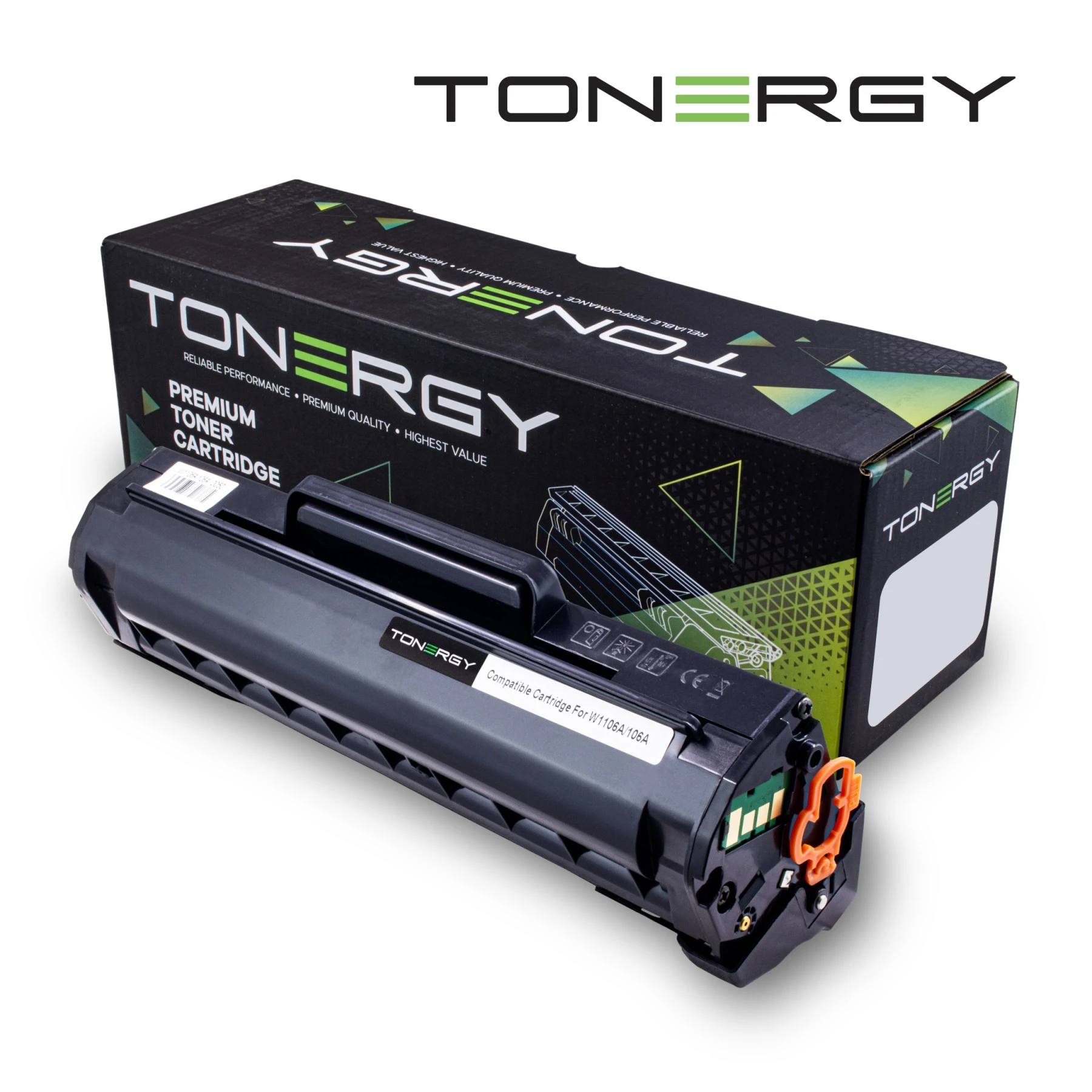 tonergy_w1106a_udwdbd Tonergy съвместима Тонер Касета Compatible Toner Cartridge HP 106A W1106A Black, 1k - Image 1