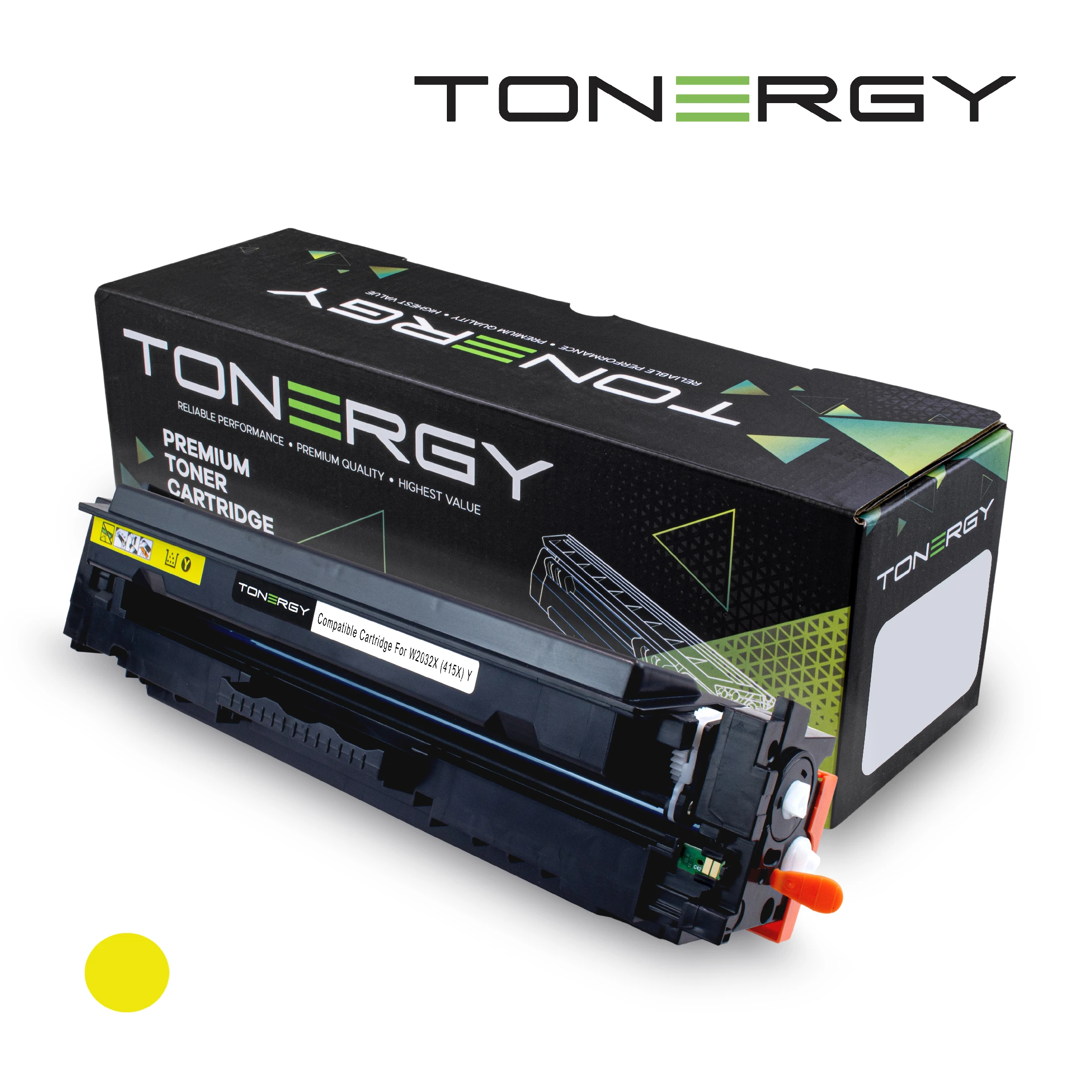 tonergy_w2032x_415x_y_r4qcwa Tonergy съвместима Тонер Касета Compatible Toner Cartridge HP 415X 414X 416X W2032X W2022X W2042X Yellow, High Capacity 6k - Image 1