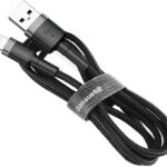 Кабел Baseus Cafule USB-А към Lightning CALKLF-CG1 2м, черен