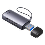 Четец на карти Baseus Lite Series адаптер SD / TF USB WKQX060013 сив