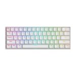 Bluetooth/USB Type-C механична RGB клавиатура Redragon Draconic PRO RGB K530W-RGB-PRO_BR Brown Switch - бяла