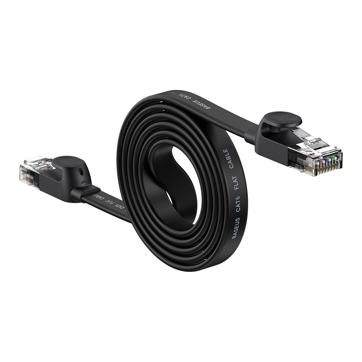 virtualnazona_baseus_high_speed_six_types_of_rj45_gigabit_network_cable__flat_cable__1 Мрежов кабел Baseus WKJS000201 high Speed Cat6 32AWG Gigabit network cable (flat cable) 10м - черен - Image 1