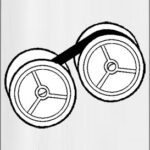 Лента за Elka 55/67 (черна/червена)