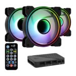 AeroCool комплект вентилатори Fan Pack 3-in-1 3x120mm - Mirage 12 Pro - Addressable RGB with Hub, Remote - ACF3-MR10227.11