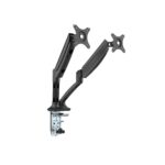 Makki Стойка за два монитора Monitor Mount - GL502  Aluminuim Black - 2 Monitors, Gas Lifters - MA-GL502-BK