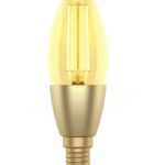 Woox смарт крушка Light - R5141 - WiFi Smart Filament Candle Blub E14 Type C37, 4.9W/50W, 470lm