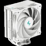 DeepCool AK400 WH, CPU Air Cooler, 1x120mm PWM Fan, TDP 220W, 4 Heatpipes, White, Intel LGA1700/1200/115x, AMD AM5/AM4, 127×97×155 mm(L×W×H), 3 Year Warranty