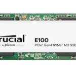 SSD диск Crucial E100 1TB PCIe 4.0 Gen4 M.2 2280 NVMe, Read/Write: 5000/3000 MB/s CT1000E100SSD8