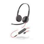 Стерео слушалки Plantronics Blackwire C3225, USB-C & 3.5мм жак