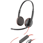 Слушалки HP Poly Blackwire 3225 Стерео USB-C слушалка +3,5 мм жак +USB-C/A адаптер 8X229A6