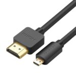 Кабел Ugreen HDMI - micro HDMI 19 pin 2.0v 4K 60Hz 30AWG 1.5м 30102 - черен
