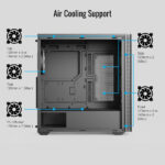 AeroCool кутия Case ATX - D501A Black, Addressable RGB, Wood - Image 6