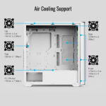 AeroCool кутия Case ATX - D502A White, Addressable RGB - Image 6