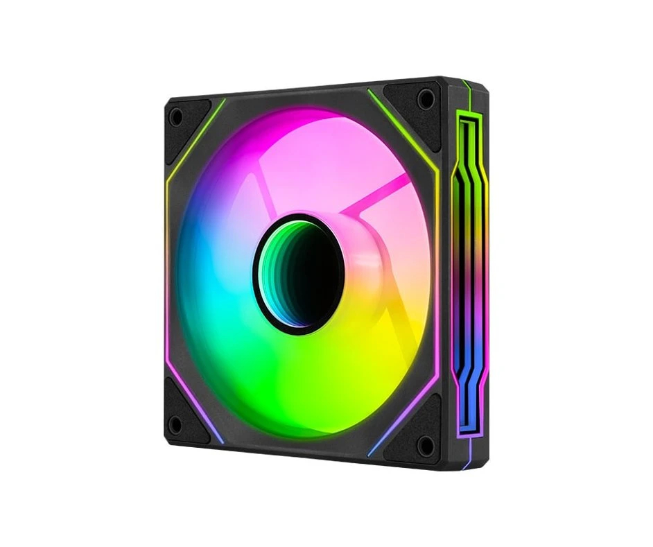 aerocool_phantom_m3_r_bk_01_au2jjb AeroCool вентилатор Fan 120mm Phantom M-3R - Infinity Mirror ARGB, REVERSE - Black - Image 1