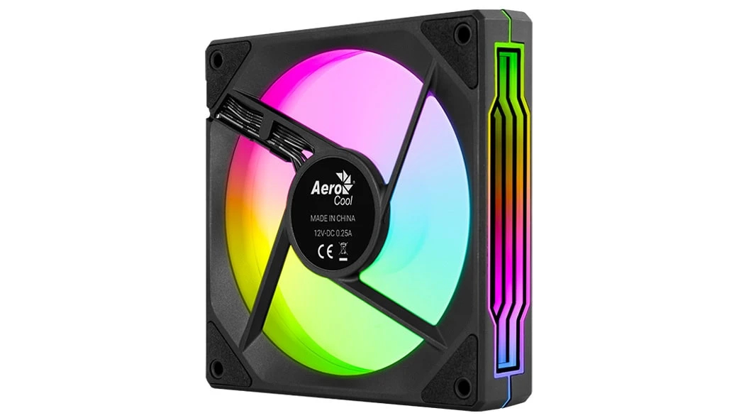 aerocool_phantom_m3_r_bk_03_szkwyw AeroCool вентилатор Fan 120mm Phantom M-3R - Infinity Mirror ARGB, REVERSE - Black - Image 3