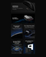 ATK професионална геймърска мишка Wireless Gaming Mouse Z1 ULTRA - 8K, White - Image 3