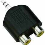 VCom Адаптер Adapter 3.5mm Stereo M / 2x RCA F - CA501