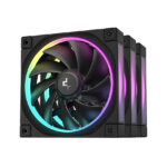 DeepCool Комплект вентилатори Fan Pack 3-in-1 3x120mm - FL12 Black, Addressable RGB
