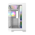 Gamemax кутия Case ATX - HYPE-A White - 4 x 120 mm Addressable RGB fans - Image 4