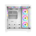 Gamemax кутия Case ATX - HYPE-A White - 4 x 120 mm Addressable RGB fans - Image 6