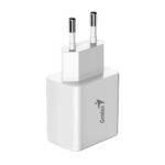 Genius бързо зарядно Fast Charger PD-20AC - 20W, USB-A, USB-C, PD3.0, QC3.0, White - Image 4