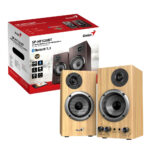 Genius тонколони Speakers 2.0 - SP-HF520BT - 20W RMS, Bluetooth, 3D Surround, Pine Wood - Image 3