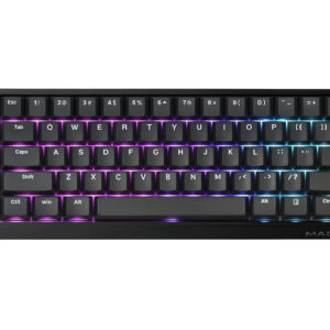 Madlions професионална геймърска механична клавиатура Professional Gaming Mechanical Keyboard MAD 60 HE RGB - 1K, Magnetic Amber Pro Switches - Black