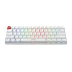 Marvo механична геймърска клавиатура Gaming Mechanical keyboard Saber 61 KG933G White - 61 keys, Red Switches [Linear] - Image 2