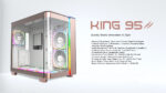 Montech кутия KING 95 Pro, Dual Chamber Mid-tower Case, 6 ARGB Fans, 2 Front Panels, Rose Gold - Image 3