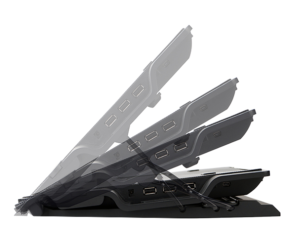 ns2000_b_04 Zalman Охлаждане за лаптоп Notebook Cooler 17" Black ZM-NS2000 - Image 4
