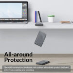 Orico външна кутия за диск Storage - Case - 2.5 inch USB-C Black - 25PW1C-C3-BK - Image 6