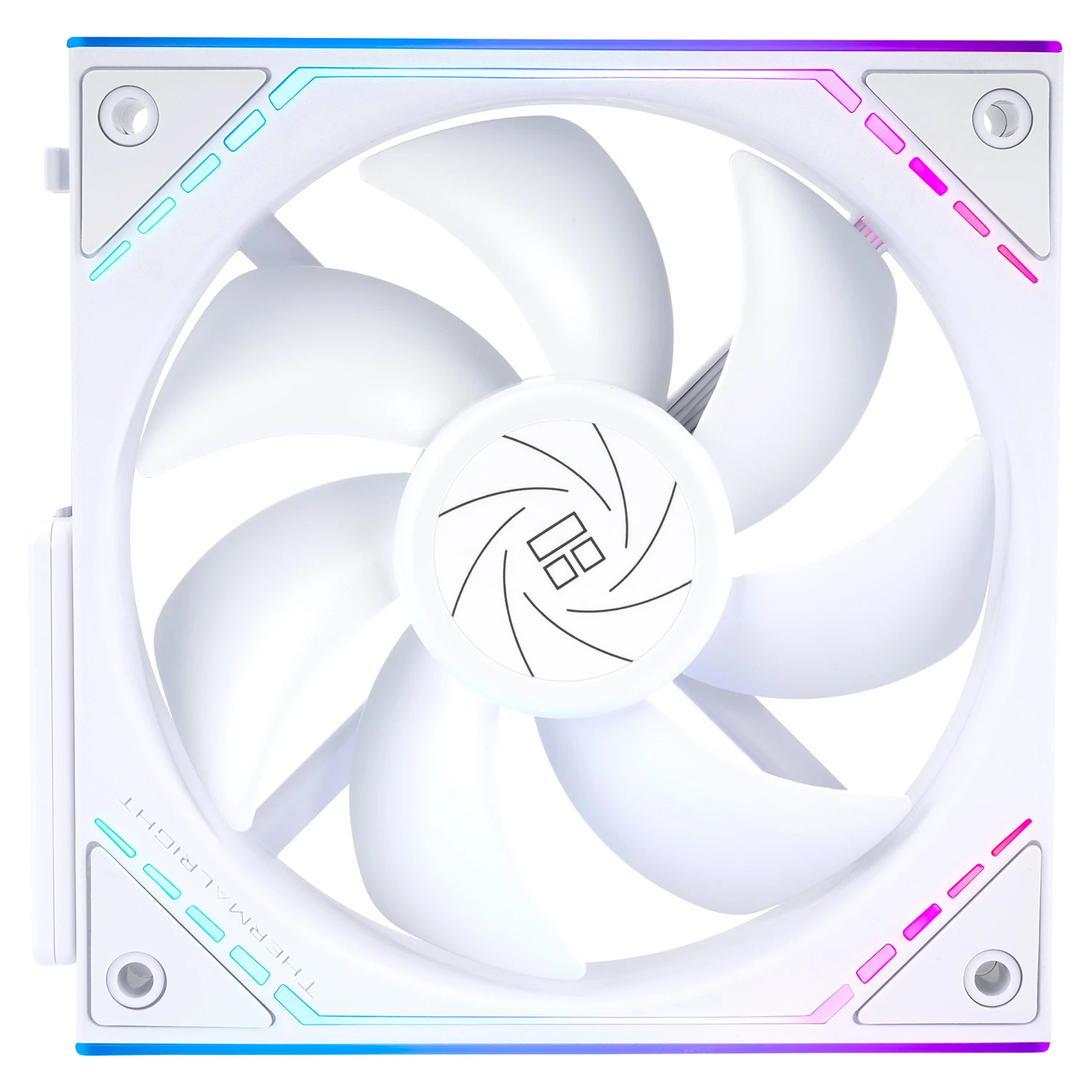 thermalright_m12qw_3_03_wtvk9p Thermalright Комплект вентилатори Fan Pack 3-in-1 3x120mm - TL-M12QW x 3 - White, Infinity Mirror, Daisy-Chain, A-RGB - Image 3