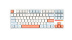 VGN безжична геймърска механична клавиатура Wireless Gaming Mechanical Keyboard - V87 Jelly Orange - Dynamic Silver Switches [Linear]