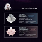 VGN безжична геймърска механична клавиатура Wireless Gaming Mechanical Keyboard - V87 Jelly Orange - Dynamic Silver Switches [Linear] - Image 3