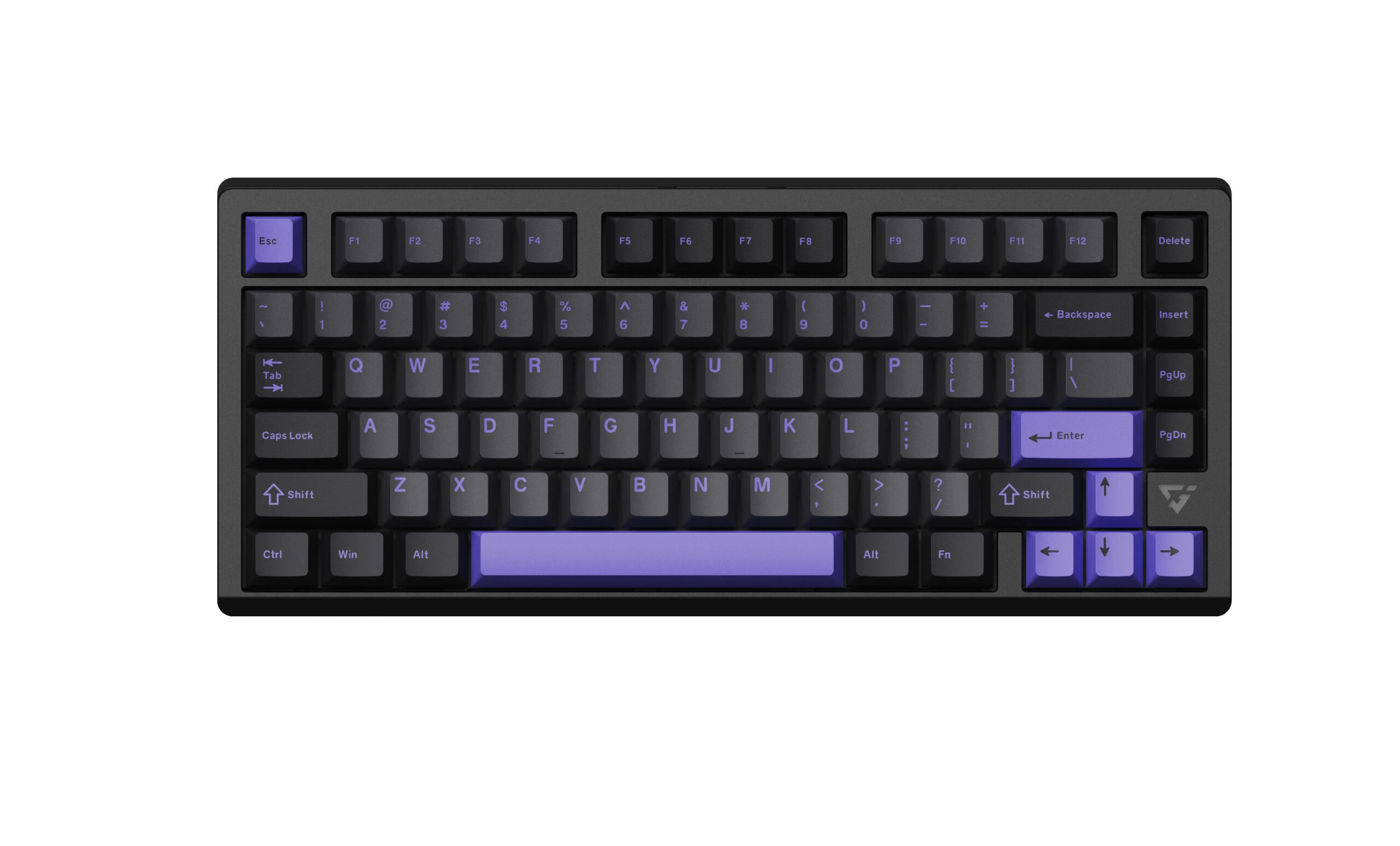 vgn_vxe75_v2_aniya_purple_01_deqjkg VGN безжична геймърска механична клавиатура Wireless Gaming Mechanical Keyboard - VXE75 V2 Misty Purple - Aniya Switches, BT5.0, 2.4G, Aluminium - Image 1