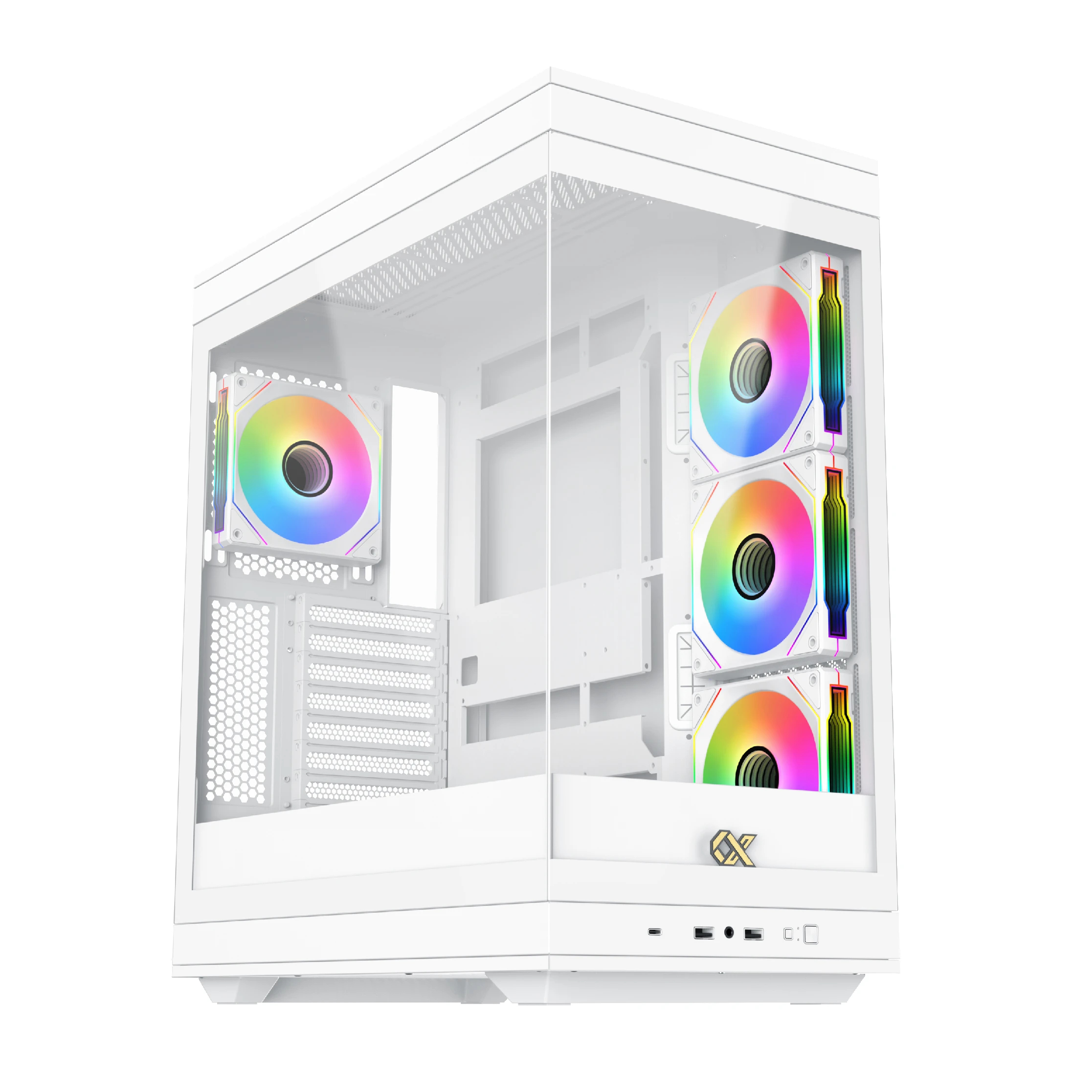 xigmatek_meta_arctic_01_3uvlmg Xigmatek кутия Case EATX - Meta Arctic - 4 x 120 mm ARGB fans - Image 1