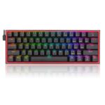 Механична геймърска клавиатура Redragon Fizz K617-RGB_RD RGB черна