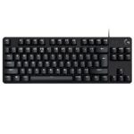 Кабелна механична игрална клавиатура с тактилни превключватели Logitech G413 TKL SE 920-010446 - черна