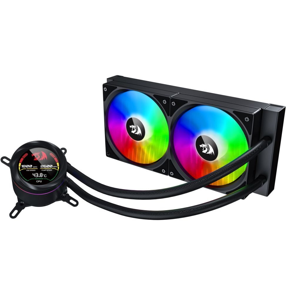 virtualnazona-redragon_ccw-1019_1 Водно охлаждане с дисплей и aRGB осветление за Intel/AMD процесори Redragon CCW-1019 - Image 1